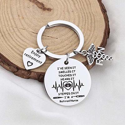 FUSTMW Licensed Vocational Nurse Graduation Gifts LVN Charm Keychain  Licensed Vocational Nurse Gift