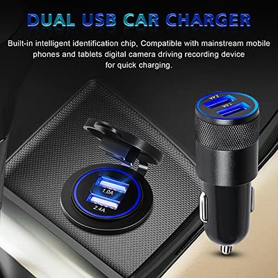 Dual Port USB 3.4A Metal Car Charger