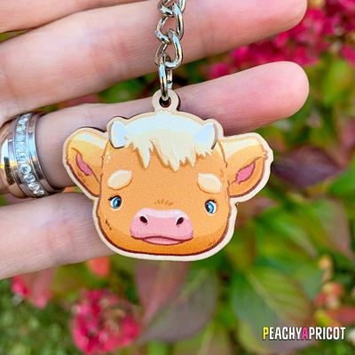 Highland Cow Keychain - Yahoo Shopping