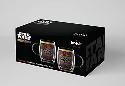 JoyJolt Savor Double Wall Insulated Glasses Mugs - Set of 2 Espresso Mugs -  5.4 Ounces