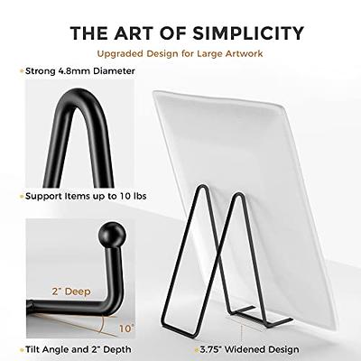 Large Plate Stands for Display - Plate Holder Display Stand + Frame Holder  Stand for Picture, Book, Decorative Plate, Platter, Photo Easel 