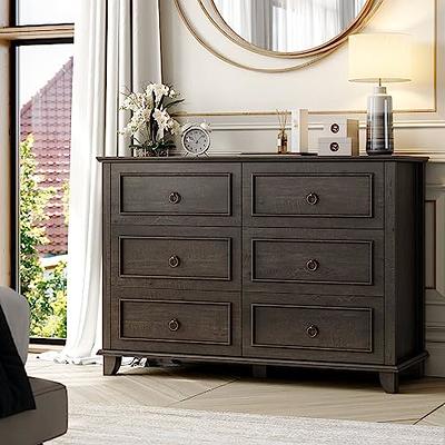  HOSTACK Modern 3 Drawer Dresser, Wood Chest of Drawers