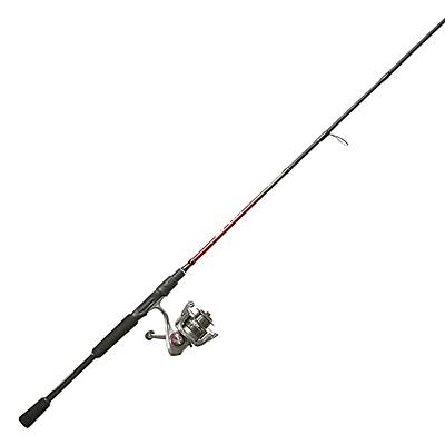 Quantum Blue Runner Spinning Reel and Fishing Rod Combo, 9-Foot 2-Piece  Fiberglass Fishing Pole, Extended EVA Handle, Medium-Heavy Power, Size 60