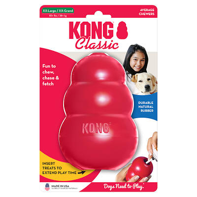 Kong Durable Natural Rubber Senior Dog Toy, Medium, Purple