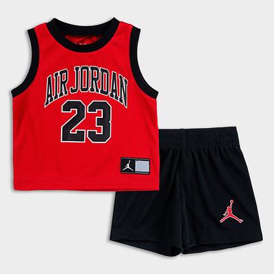 Jordan Boys 23 Jersey - Black/Red Size M