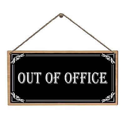 SIX Door Signs For Office (Black) | 6 Office Privacy Signs (5 Inches) |  Office Door & Wall Signs | Do Not Disturb |Available & Back Soon | In A