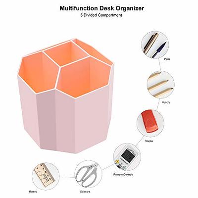 Cute White/pink 9 Grid Abs Drawer Desktop Organizer Desk Storage