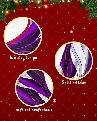 Christmas Tree Skirt 48 Inches Large Christmas Skirt Tree, Purple Geometric  Tree Skirt Christmas Decorations for Fireplace Party Holidays Indoor  Outdoor Modern White Ripple Abstract Art - Yahoo Shopping