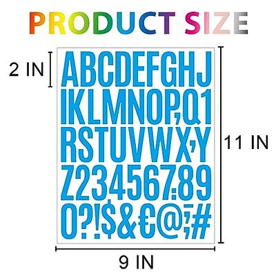 12 Sheets 2 Inch Large Letter Stickers, 600 Pcs Letter Stickers