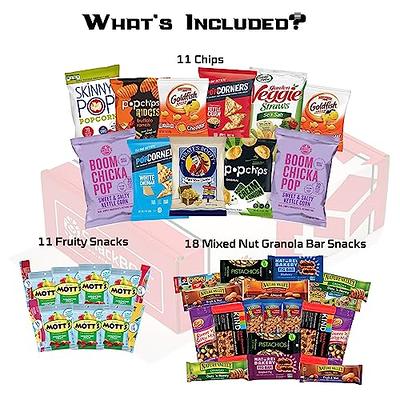 Snacks Variety Pack for Adults- Gift Basket Snack Box- Birthday Gifts for  Men and Women- Food Sampler Care Package for School, College, Office, Kids