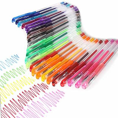 CAISEXILE Gel Pens Set for Adult Coloring, 96 Pack Glitter Gel