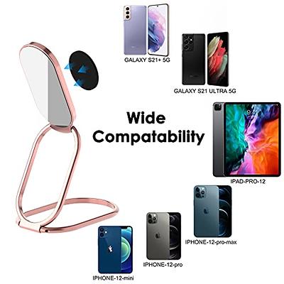 Finger Ring Stand, Lamicall Phone Ring Kickstand, Metal Grip Holder for  Magnetic Car Mount Compatible with