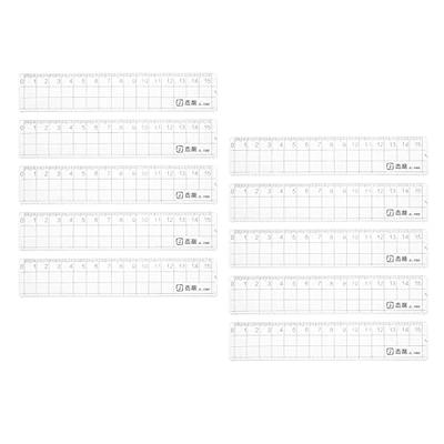 Westcott Shatterproof 6 Plastic Standard Ruler, Clear (45016))