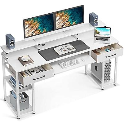 ODK Computer Desk with Keyboard Tray and Drawers, 48 inch Office