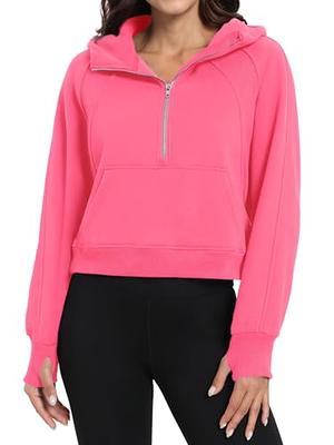 Gentlewarm Womens Preppy Clothes Zip Up Hoodies Fleece Cropped Y2k  Sweatshirts Teen Girls Hooded Half Zip Pullover Cute Shirts Outfits Pink -  Yahoo Shopping