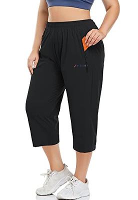  Capri Sweatpants For Women 2023 Trendy Strench High Waist Womens  Capris Plus Size Lightweight Loose Fit Leggings For Women Capri Length Gray  XXXL