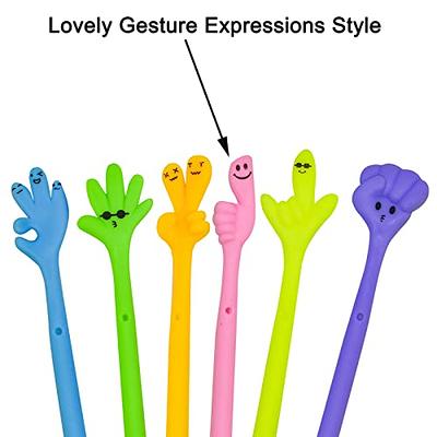 TIESOME Cute Gel Pen, 0.5mm Kawaii Bear Shape Ballpoint Pen Black Ink  Smooth Writing Pens for School Office Gift Supplies