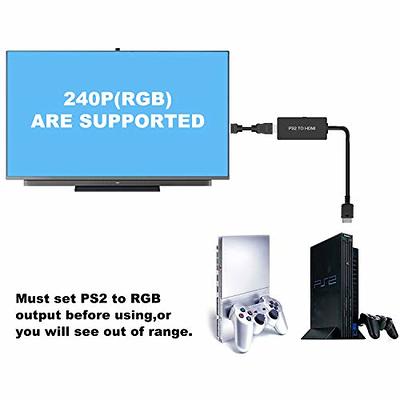 Comprar Azduou PS2 to HDMI Adapter PS2 HDMI Cable PS2 to HDMI Converter  Support HDMI 4:3/16:9 Switch, Works for Playstation 1/Playstation 2 and  PS3. PS1 Adapter Converter PS2 HDMI Adapter en USA