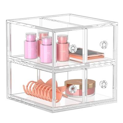 Clear Acrylic Countertop Stackable 6 Drawers Bathroom Cabinet Organizer  Organizing Bins For Cosmetics Organizer Jewelry Hair Accessories Nail  Polish