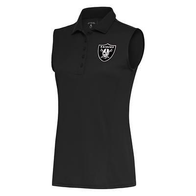 Men's Las Vegas Raiders Antigua Heathered Gray Affluent Polo