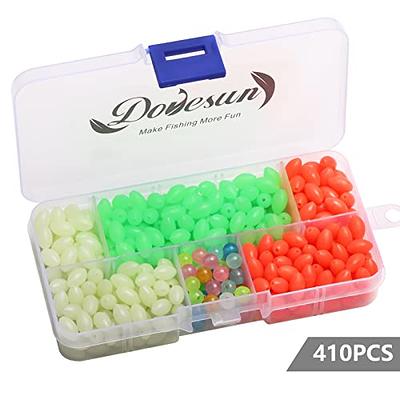 Dovesun Soft Rubber Fishing Beads Fishing Accessories Fishing Bait Eggs  Oval Luminous Fishing Beads with Fishing Tackle-Box 0.23 * 0,39in(410pcs) -  Yahoo Shopping