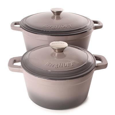 Berghoff Neo 5pc Cast Iron Cookware Set, 5qt. & 8qt. Covered Dutch