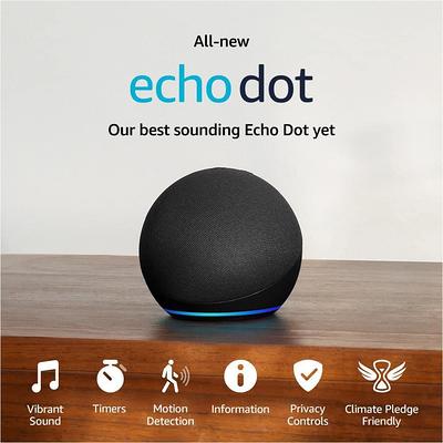 Echo Pop 1st Gen Smart Speaker  With Alexa Lavender Bloom, Alexa  Built-in, Alarm Clock, Voice Control