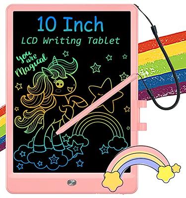 Newnaivete LCD Writing Tablet, 2 Pack 10 inch Colorful Doodle Board Drawing Pad for Kids, Erasable Electronic Painting Pads, Learning Educational Toy