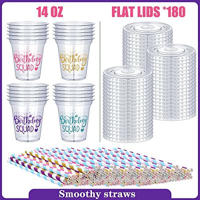 60 Pcs Birthday Squad Plastic Cups 14oz Happy Birthday Party Cups