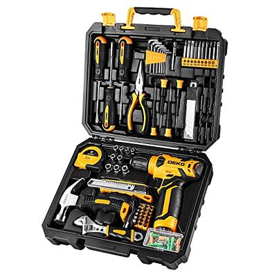 Black & Decker Open Garden Toolbox Complete with Eight Piece Garden Tools Set for Kids