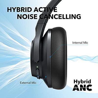 Soundcore Anker Life Q20 Hybrid Active Noise Cancelling Headphones,  Wireless Over Ear Bluetooth Headphones, 60H Playtime, Hi-Res Audio, Deep  Bass