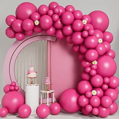 Hot Pink Balloons 100pcs Hot Pink Balloon Garland Arch Kit 5/10/12/18 Inch  Different Sizes Pink Matte Latex Balloon for Baby Shower Birthday Wedding  Anniversary Princess Theme Party Decorations - Yahoo Shopping