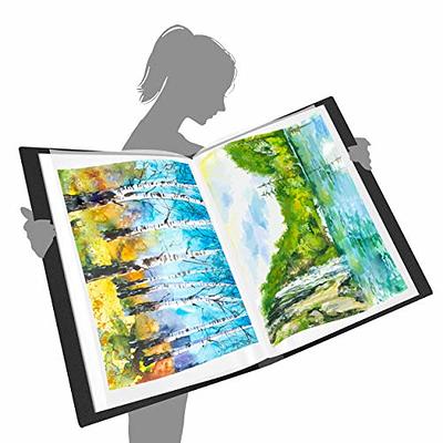 Jetec 7 Pack Presentation Binder with Plastic Sleeves 8.3x11.7 40 Pocket  Art Portfolio Folder Colorful Display Book A4 Presentation Book with Clear  Sheet Protectors for Artwork, Each Display 80 Pages - Yahoo Shopping