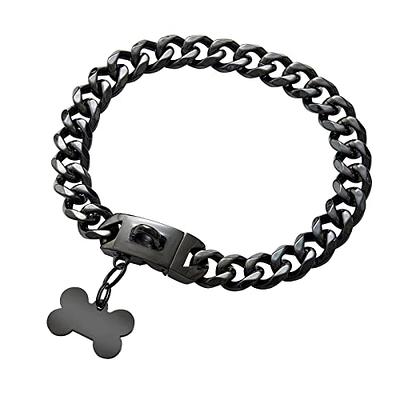 Metal Cuban Diamond Dog Chain Dog Training Chain with Secure Buckle Pet  Collars for Large Medium Dogs - Yahoo Shopping