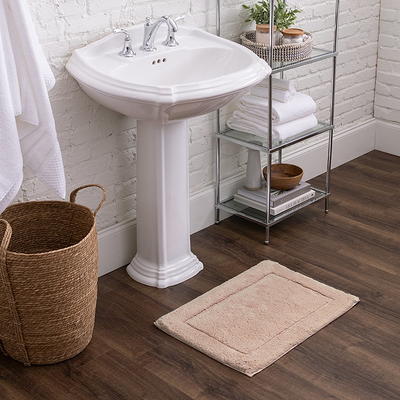 Mohawk Home Boardwalk Bath Cotton Reversible Taupe 2' x 5