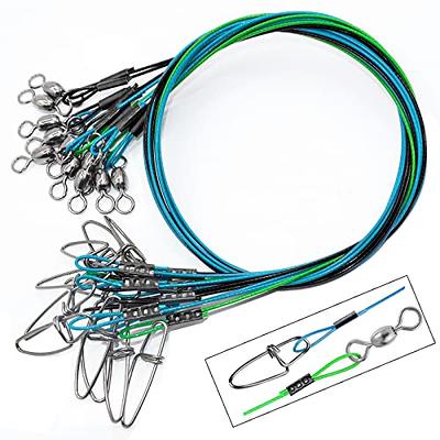 YOTO 125LB Heavy Duty Fishing Leaders,Stainless Steel Saltwater Fishing  Wire,High Strength Leader with Swivel and Snap (Black Green blue-30pcs) -  Yahoo Shopping