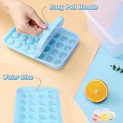 Ice Cube Tray Silicone Flexible 76 Cubes Ice Trays Freezer for Chilled  Drinks Whiskey Cocktails 2 Pack,Blue and Green…