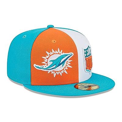 Miami Dolphins 2022 NFL THROWBACK SIDELINE Aqua Fitted Hat