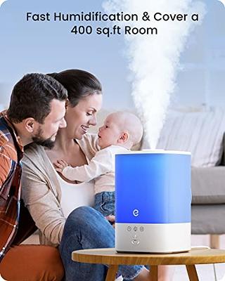 Geniani Top Fill 6L Cool Mist Humidifiers & Essential Oil Diffuser for Home  - Smart Aroma Ultrasonic Air Humidifier for Large Room, Bedroom, Baby, Kid  - Easy to Clean & Fill, Auto