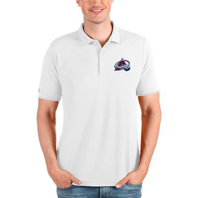 Colorado Rockies Antigua Compass Polo - White