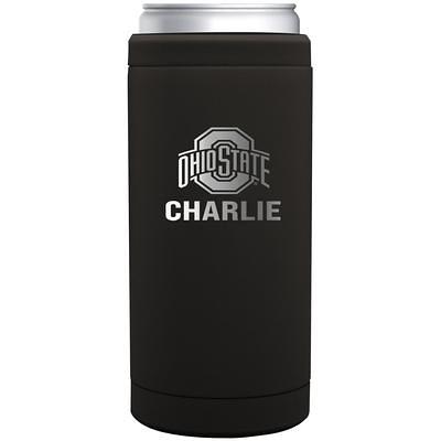 Ohio State Buckeyes 12oz. Personalized Stainless Steel Lowball with Handle  - White