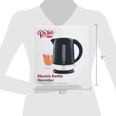 Dash Rise 1.7 Liter Electric Kettle: Rapid Boil, Cordless Carafe