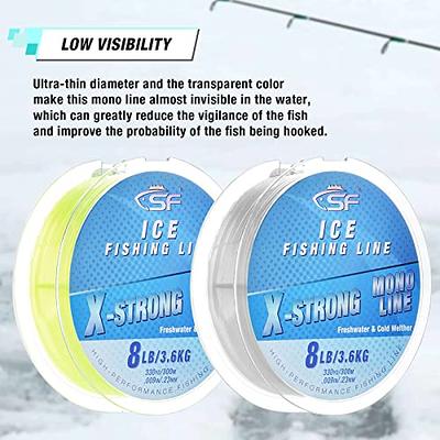 SF 3LB/1.3KG 330YD/300M X-Strong Ice Monofilament Fishing Line