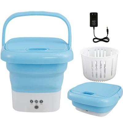 Portable Mini Washing Machine 4.5L Capacity Small Underwear Sock Cleaning  One-key Start Mini Washer for Home Travel