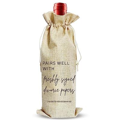 Wine Gift Bag Burlap Bottle