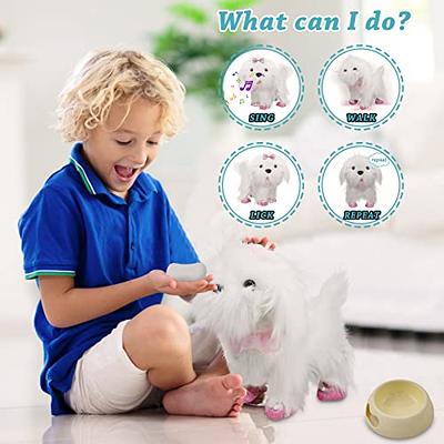 Toy Dog Walk and Bark, Sing, Tail, Lick, Repeat What You Say, Toys for 2 +  Ye