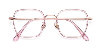 Clear Hipster Oversized Acetate Square Eyeglasses