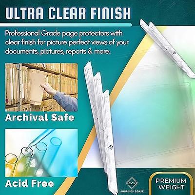 Ktrio Heavyweight Sheet Protectors 8.5 x 11 Inches Clear Page Protectors  for 3 Ring Binder, Plastic Sleeves for Binders, 3 Mil Top Loading Paper  Protector Acid Free Letter Size, 30 Pack 