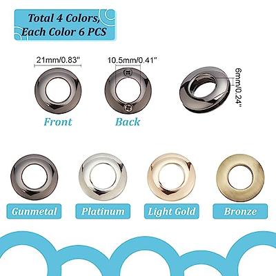 PH PandaHall 12 Set(24pcs) Screw Together Grommet Ring 4 Colors Metal Screw  Rings 21mm Round Purse Ring Alloy Purse Loop Handle Connectors for Curtain  Tarp DIY Bag Purse Making Repairing - Yahoo Shopping