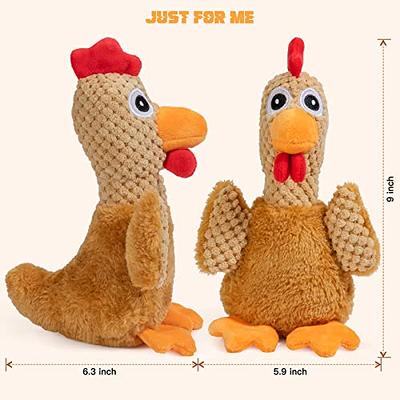 HGB Squeaky Dog Toys, No Stuffing Crinkle Plush Dog Chew Toys for